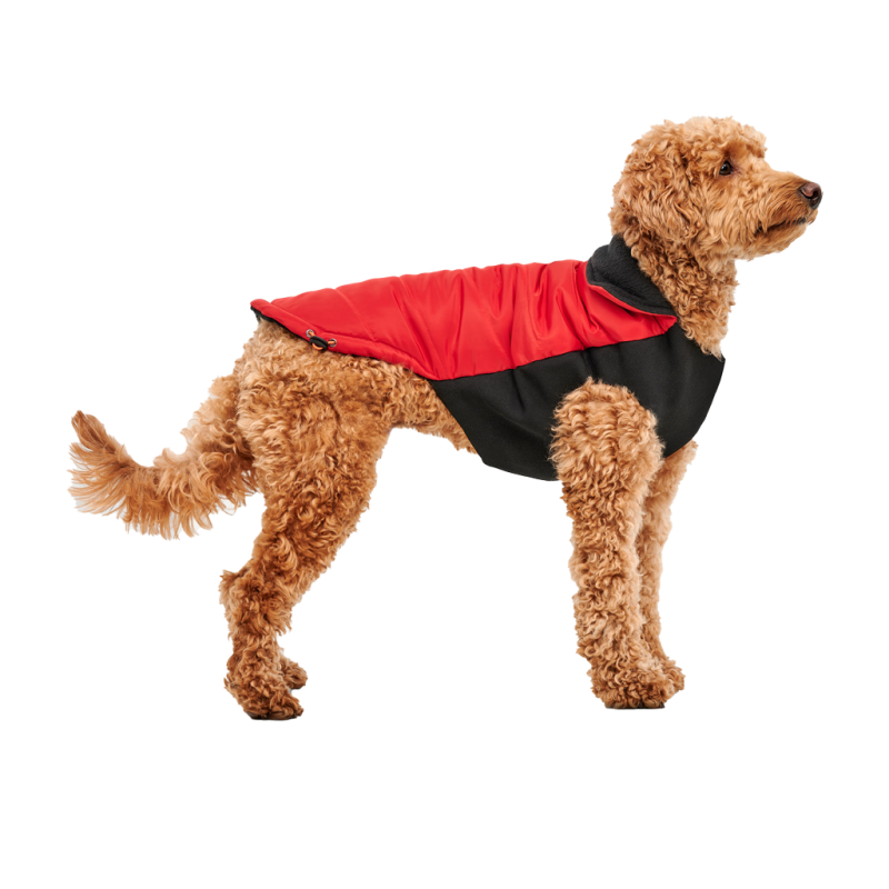 Goo-eez Mock Neck Signature Wrap Jakke XS Rød/Sort Goo-eez Mock Neck Signature Wrap Jakke XS Rød/Sort
