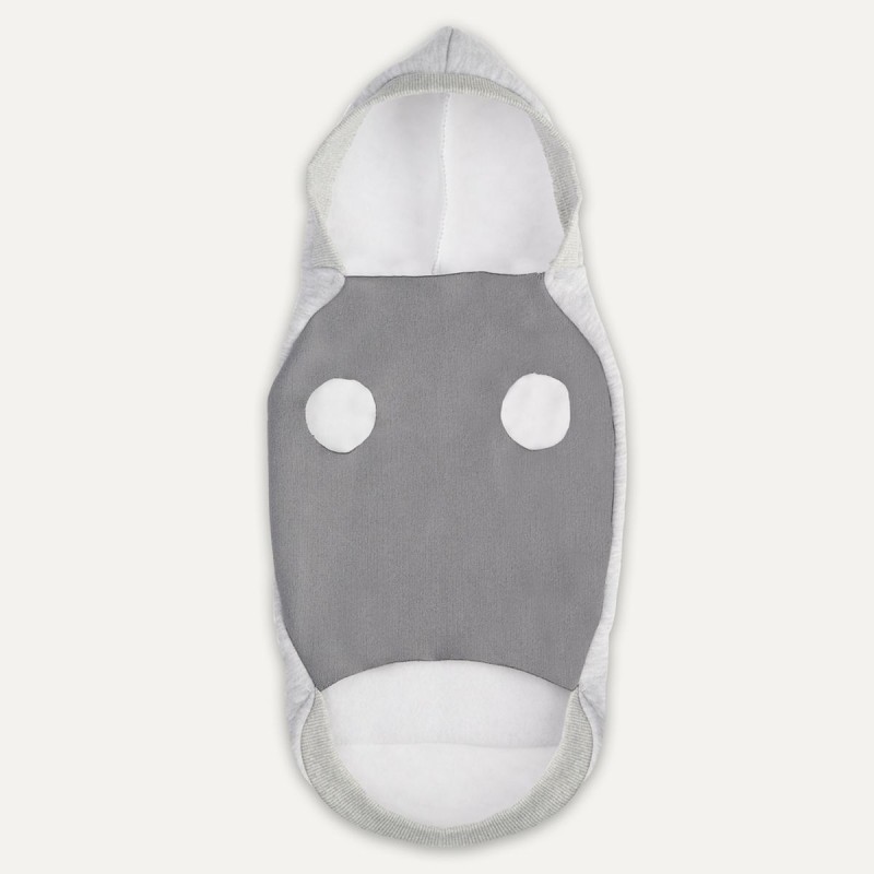 Kænguru Fleece Hættetrøje XL Grå Goo-eez