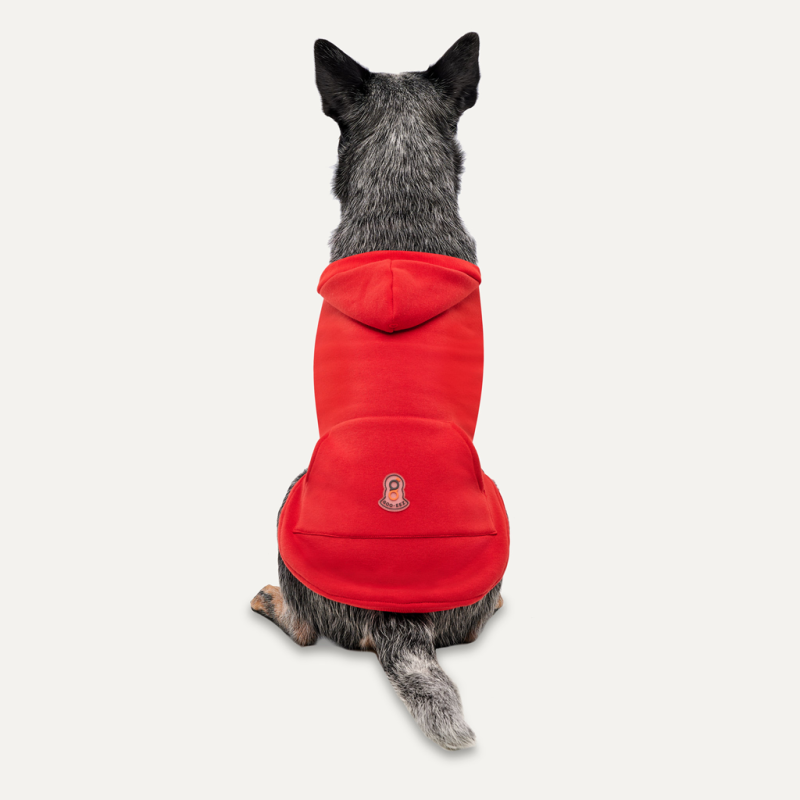 Goo-eez Kænguru Fleece Hættetrøje XXL Rød/Sort Goo-eez Kænguru Fleece Hættetrøje XXL Rød/Sort