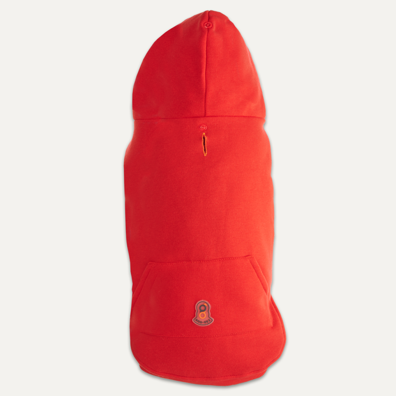 Goo-eez Kænguru Fleece Hættetrøje XXL Rød/Sort Goo-eez Kænguru Fleece Hættetrøje XXL Rød/Sort