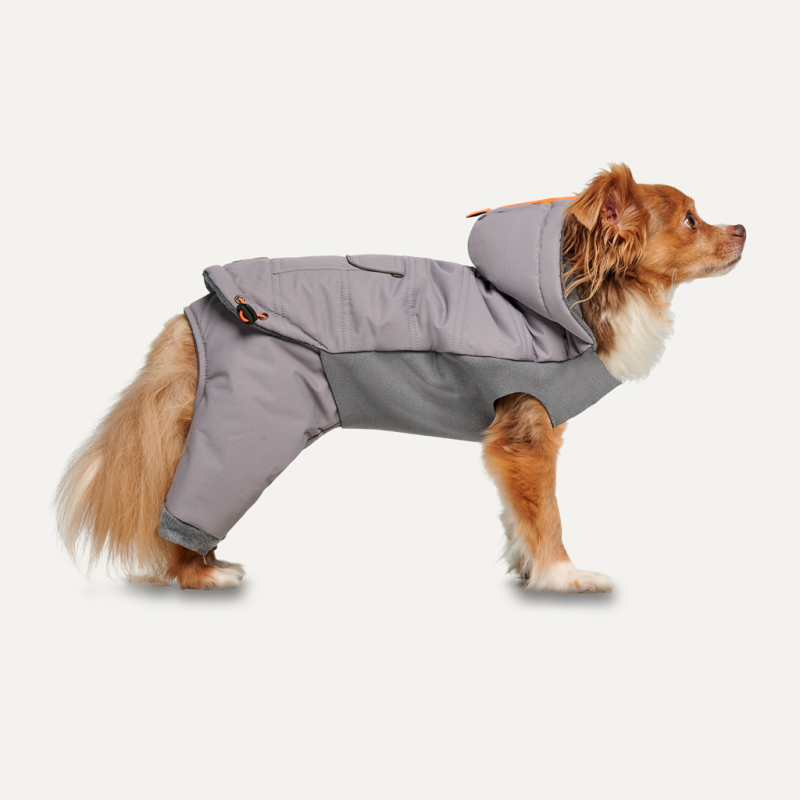 Goo-eez Hætte heldragt med hætte, XL, grå Goo-eez Hætte heldragt med hætte, XL, grå