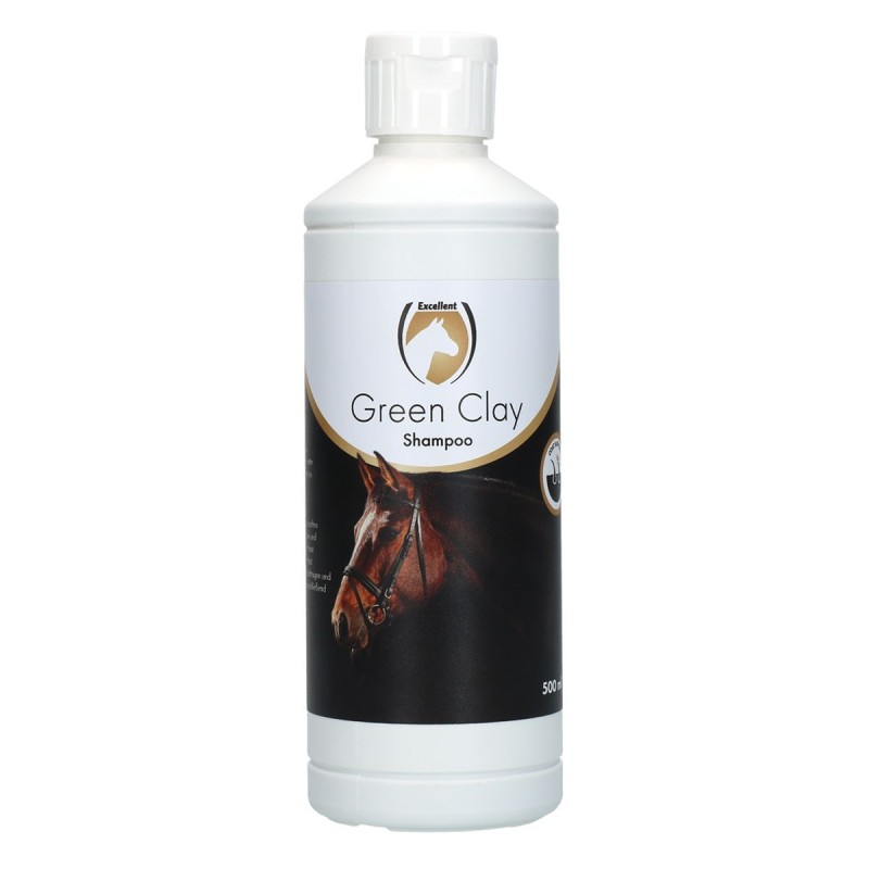 Grøn lershampoo 500 ml Excellent Horse