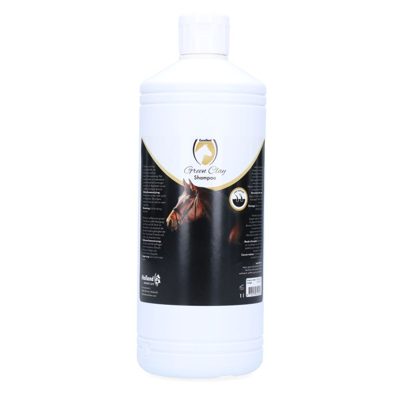 Grøn lershampoo 1 l Excellent Horse