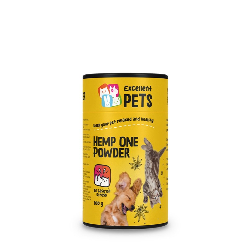Hemp One Pulver til kat 100 g Excellent Pets Hemp One Pulver til kat 100 g Excellent Pets