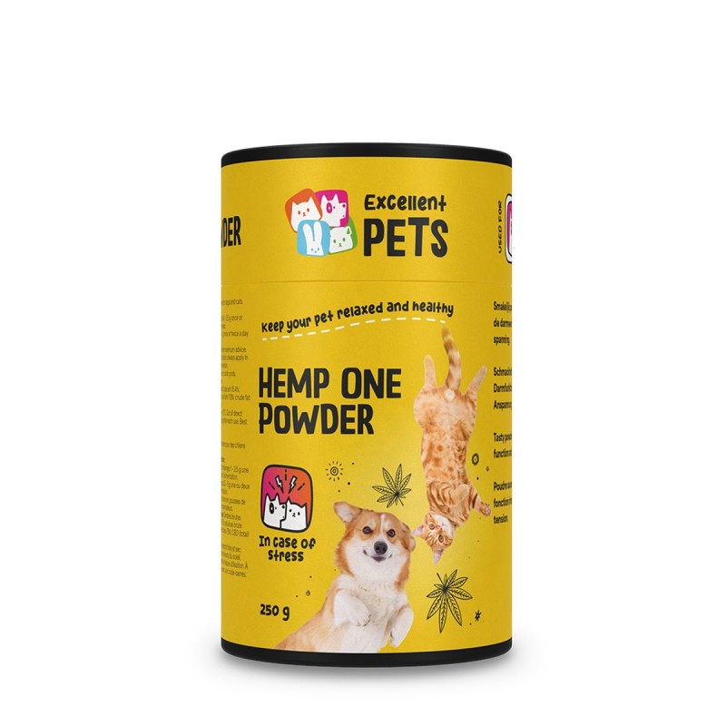 Hemp One Pulver til kat 250 g Excellent Pets Hemp One Pulver til kat 250 g Excellent Pets