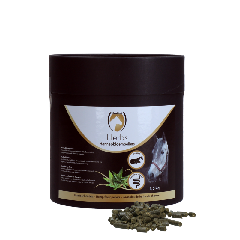 Excellent Horse Urter hampefrø i pellets 1,5 kg Excellent Horse Urter hampefrø i pellets 1,5 kg