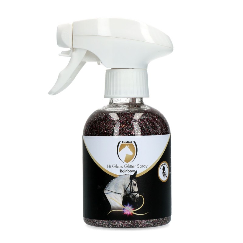 Hi Gloss Glitter Spray Regnbue 250 ml Excellent Horse