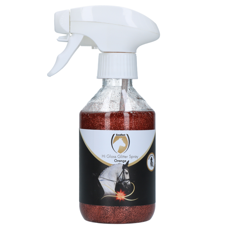 Excellent Horse Hi Gloss Glitter Spray Orange 250 ml Excellent Horse Hi Gloss Glitter Spray Orange 250 ml