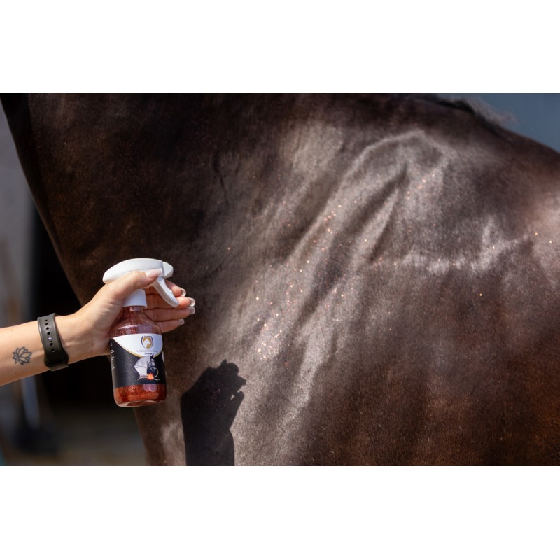 Excellent Horse Hi Gloss Glitter Spray Orange 250 ml Excellent Horse Hi Gloss Glitter Spray Orange 250 ml