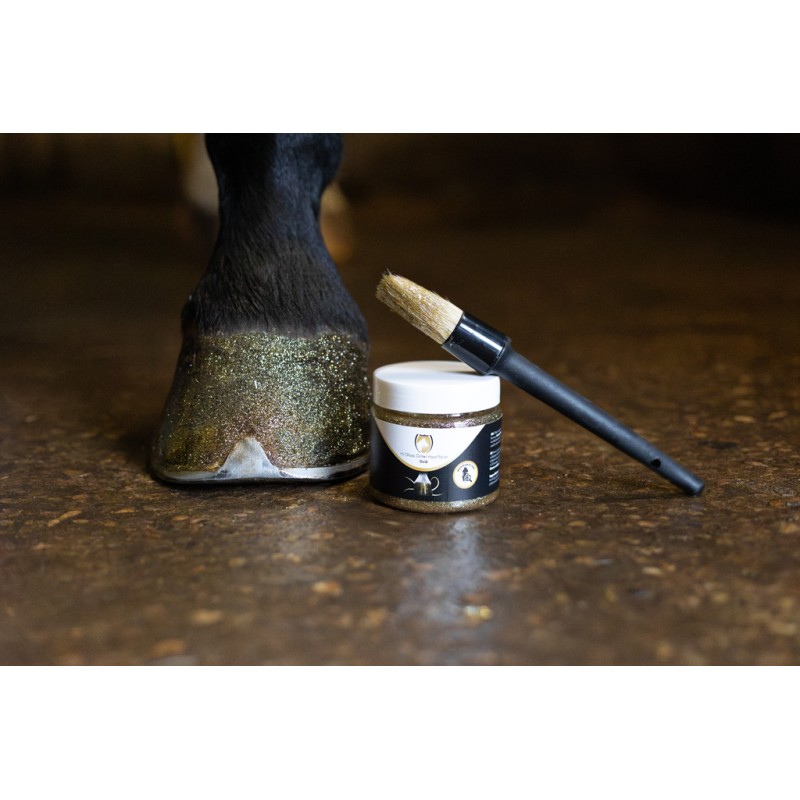 Excellent Horse Hi Gloss Glitter Hovpolering Guld 150 ml Excellent Horse Hi Gloss Glitter Hovpolering Guld 150 ml