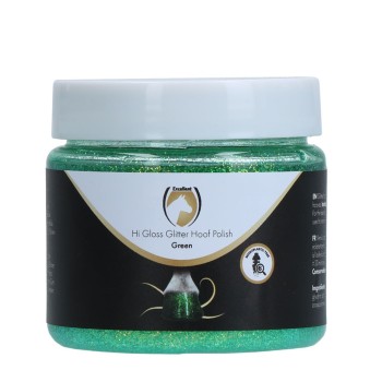 Hi Gloss Glitter Hovpolering Grøn 150 ml Excellent Horse