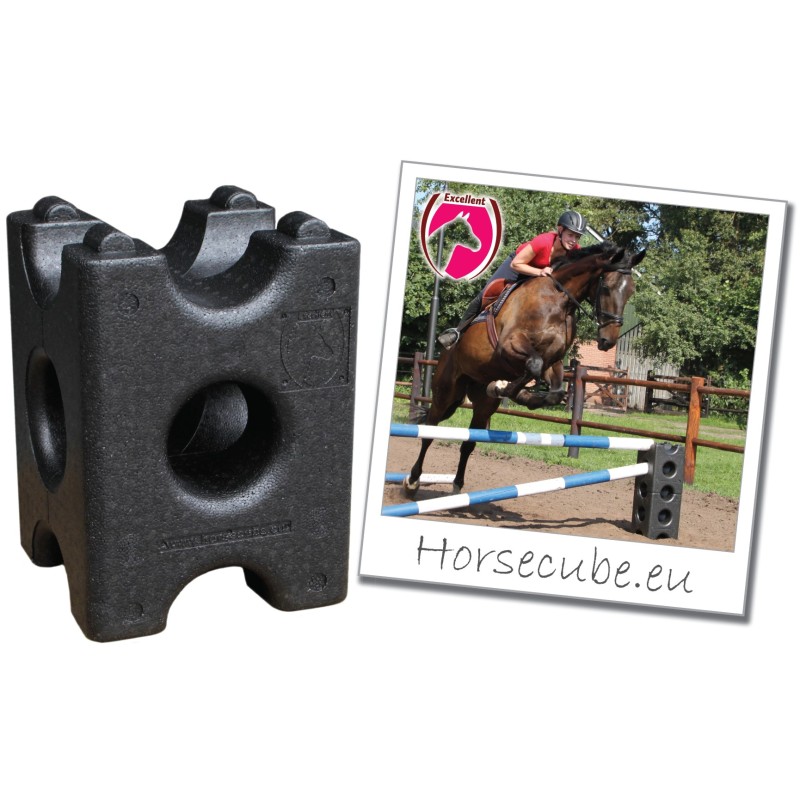 Excellent Horse Kube sort 41.5cm - lette cavaletti blokke Excellent Horse Kube sort 41.5cm - lette cavaletti blokke