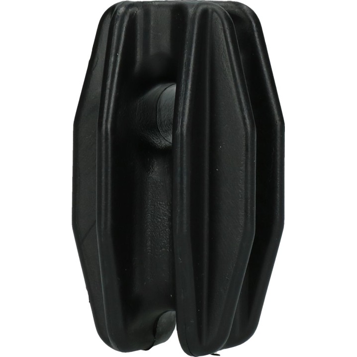 Deformationsisolator sort  L19cm