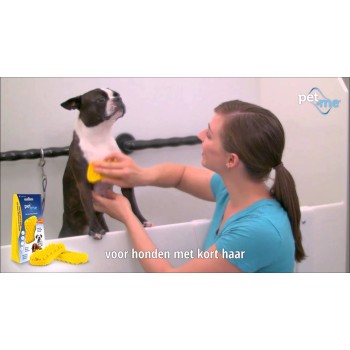 Hundehårbørste Kort hår Gul Pet Me Hundehårbørste Kort hår Gul Pet Me