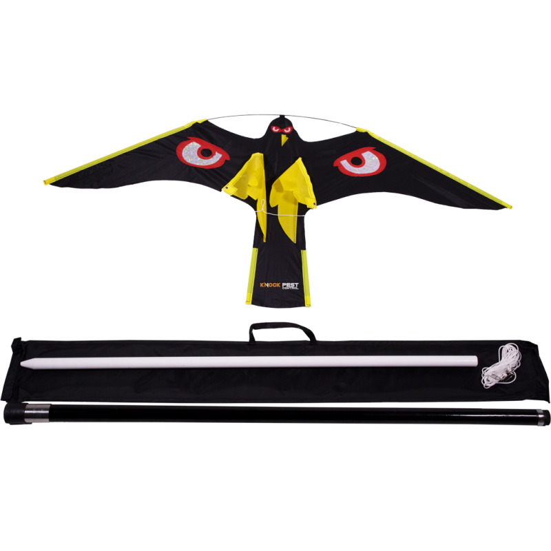 Knock Pest Bird Bouncer kite komplet sæt 7 m Knock Pest Bird Bouncer kite komplet sæt 7 m