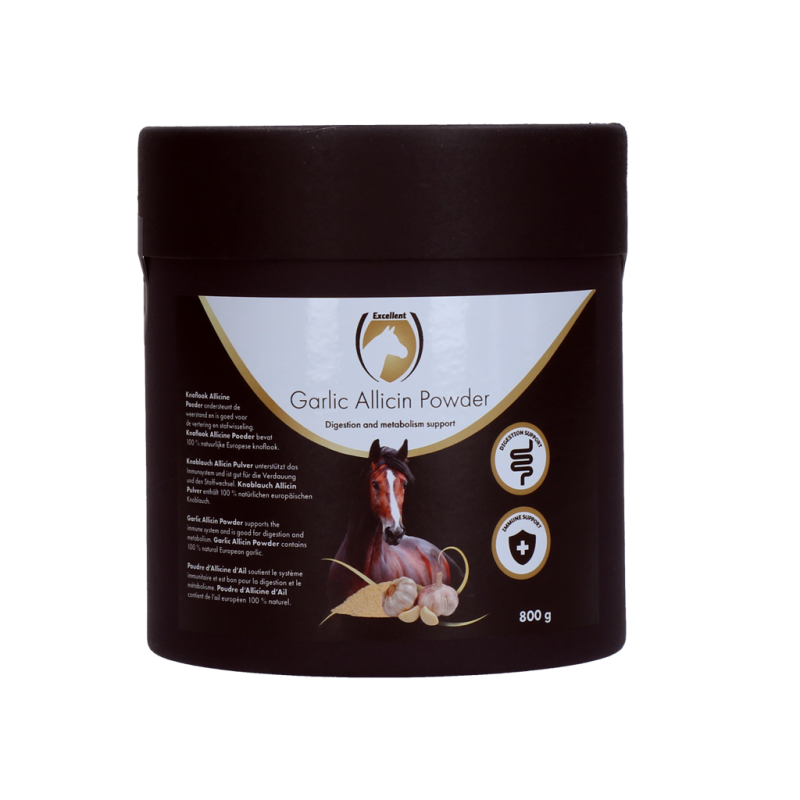 Excellent Hvidløgsallicinpulver 800 gram til hest Excellent Hvidløgsallicinpulver 800 gram til hest