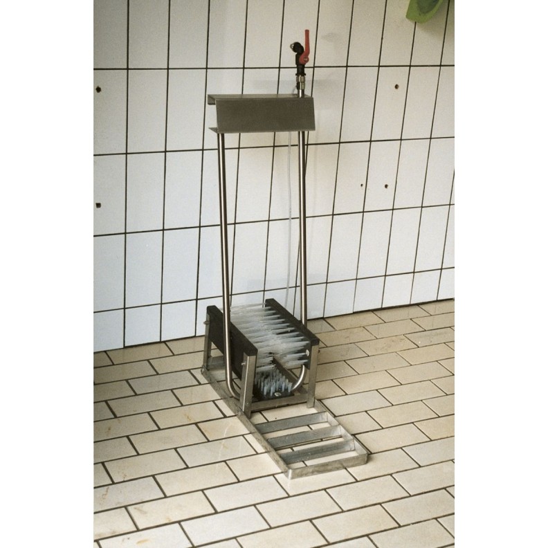 Støvlerenser Rustfrit Stål Lav 3 Børster L98cm