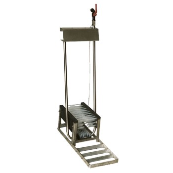 Støvlerenser Rustfrit Stål Lav 3 Børster L98cm