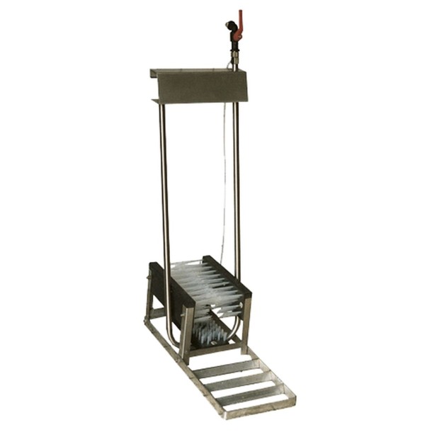 Støvlerenser Rustfrit Stål Lav 3 Børster L98cm