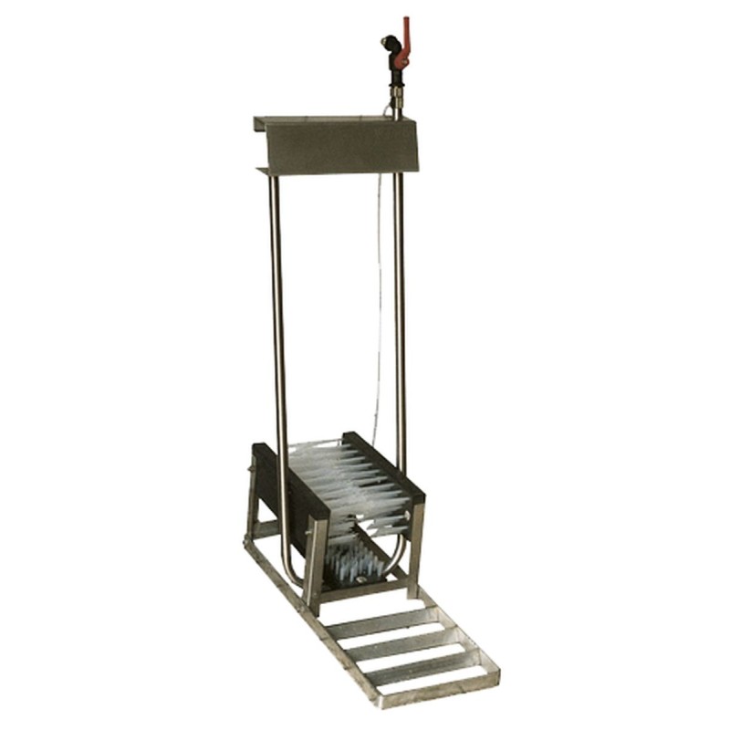 Støvlerenser Rustfrit Stål Lav 3 Børster L98cm Støvlerenser Rustfrit Stål Lav 3 Børster L98cm