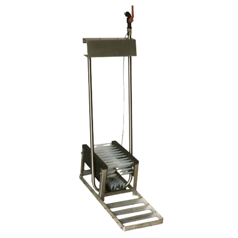 Støvlerenser Rustfrit Stål Lav 3 Børster L98cm Støvlerenser Rustfrit Stål Lav 3 Børster L98cm