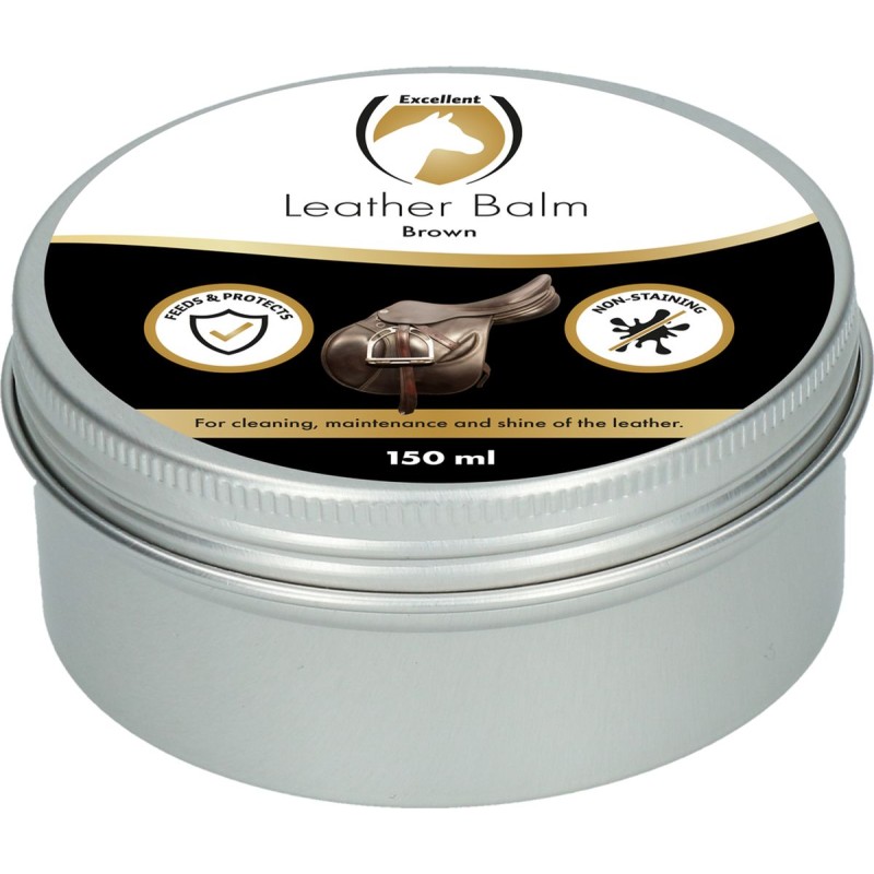 Læder- og sadelbalsam brun 150 ml Excellent