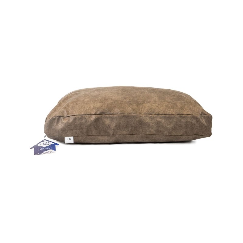 Plyspude Hundeseng M Taupe Let's Sleep