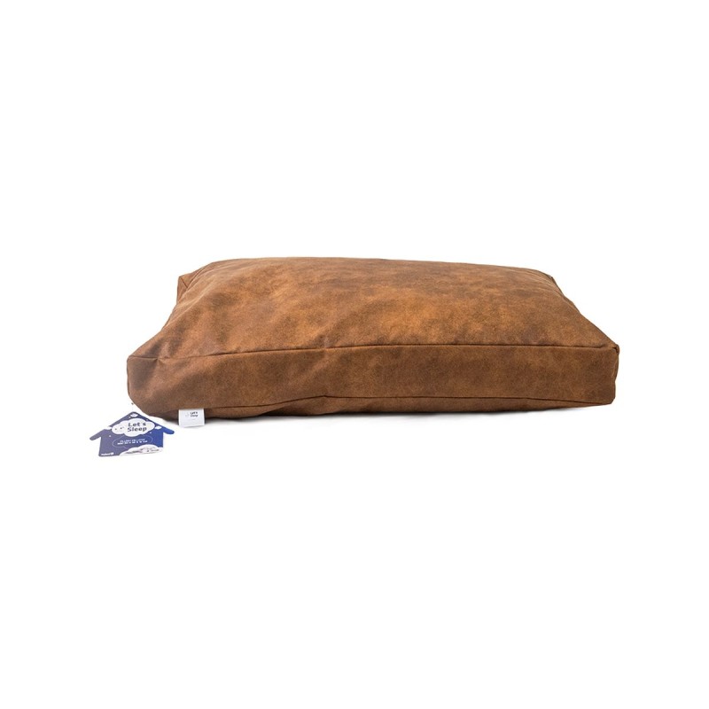 Plyspude Hundeseng XL Cognac Let's Sleep
