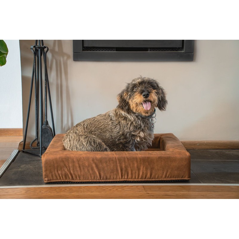 Comfy Cushion Hundekurv L Cognac Let's Sleep