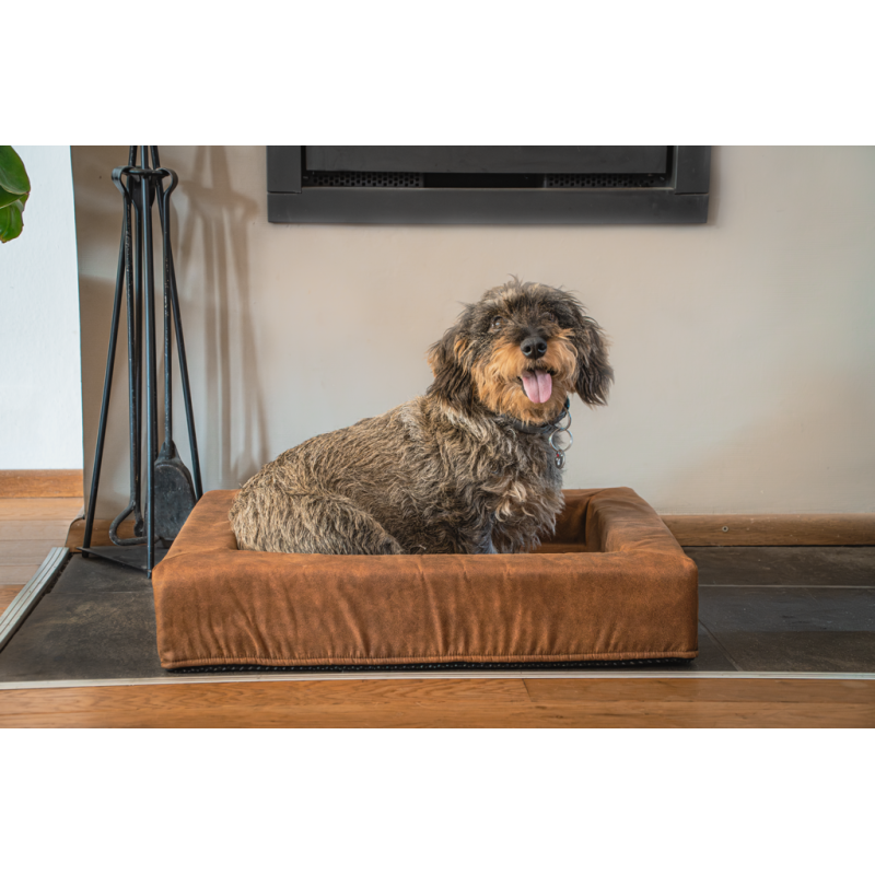 Let's Sleep Comfy Cushion Hundekurv L Cognac L90.8cm Let's Sleep Comfy Cushion Hundekurv L Cognac L90.8cm