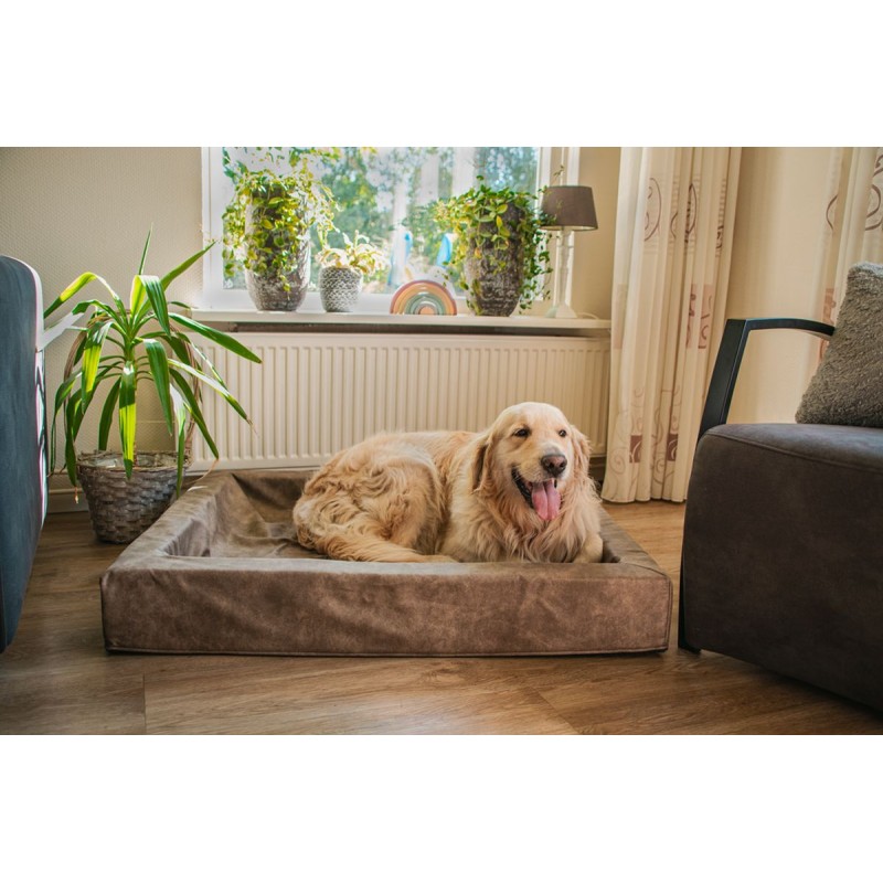 Comfy Cushion Hundekurv L Cognac Let's Sleep
