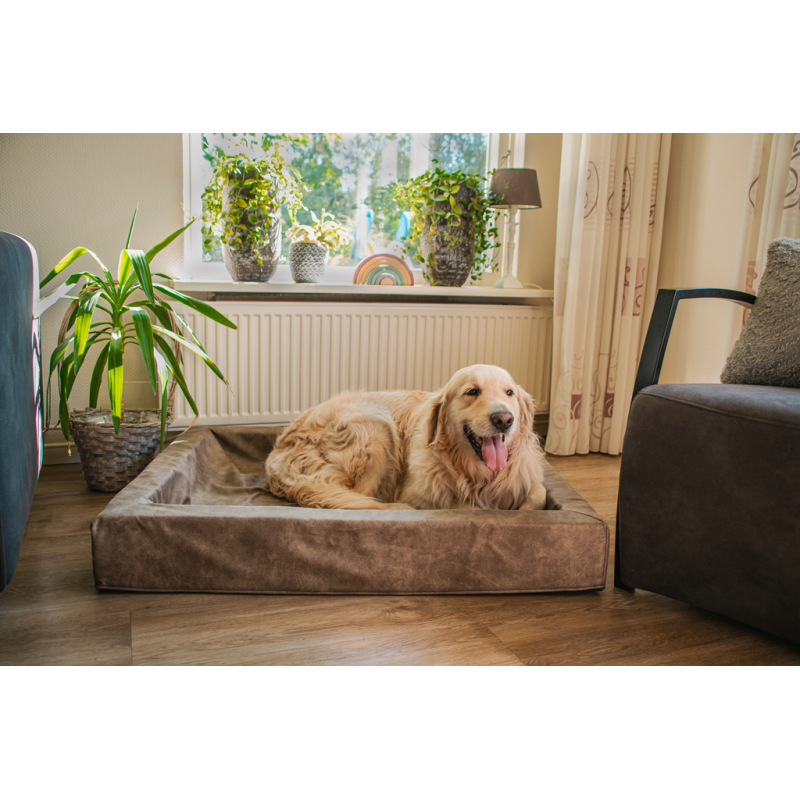 Let's Sleep Comfy Cushion Hundekurv L Cognac L90.8cm Let's Sleep Comfy Cushion Hundekurv L Cognac L90.8cm