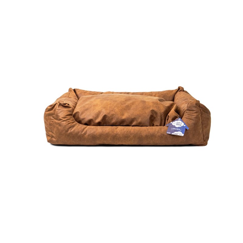 Sweet Dreams Hundekurv med Pude L Cognac Let's Sleep