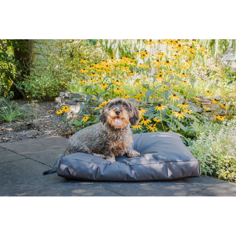 Cushy Cloud udendørs hundeseng M antracit Let's Sleep