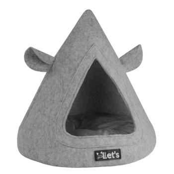Hule Pet Cave TeePee Grå Let's Sleep