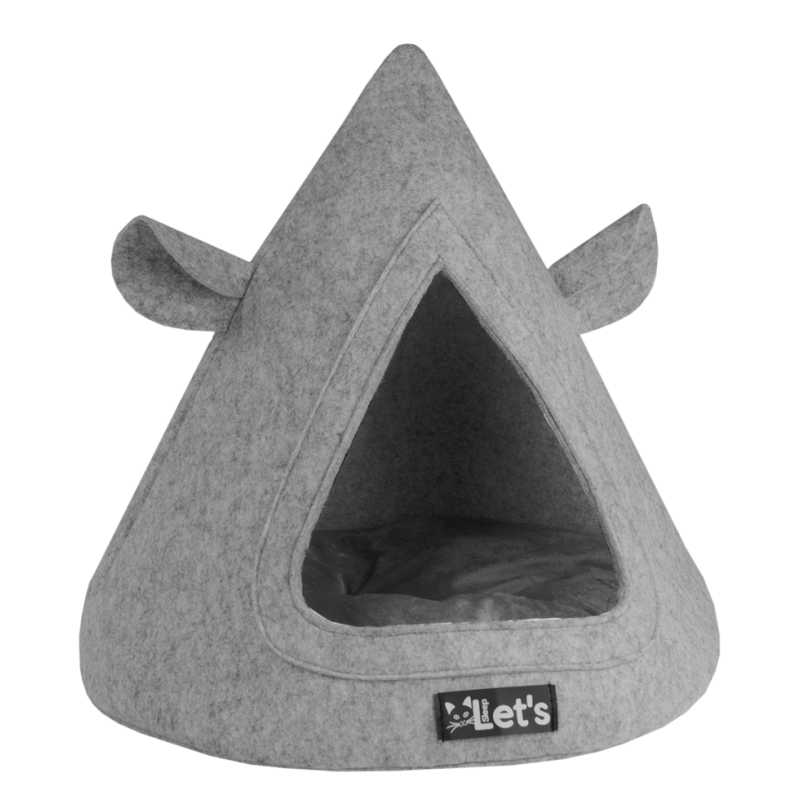 Let's SleepLad os sove Pet Cave TeePee Grå Let's SleepLad os sove Pet Cave TeePee Grå