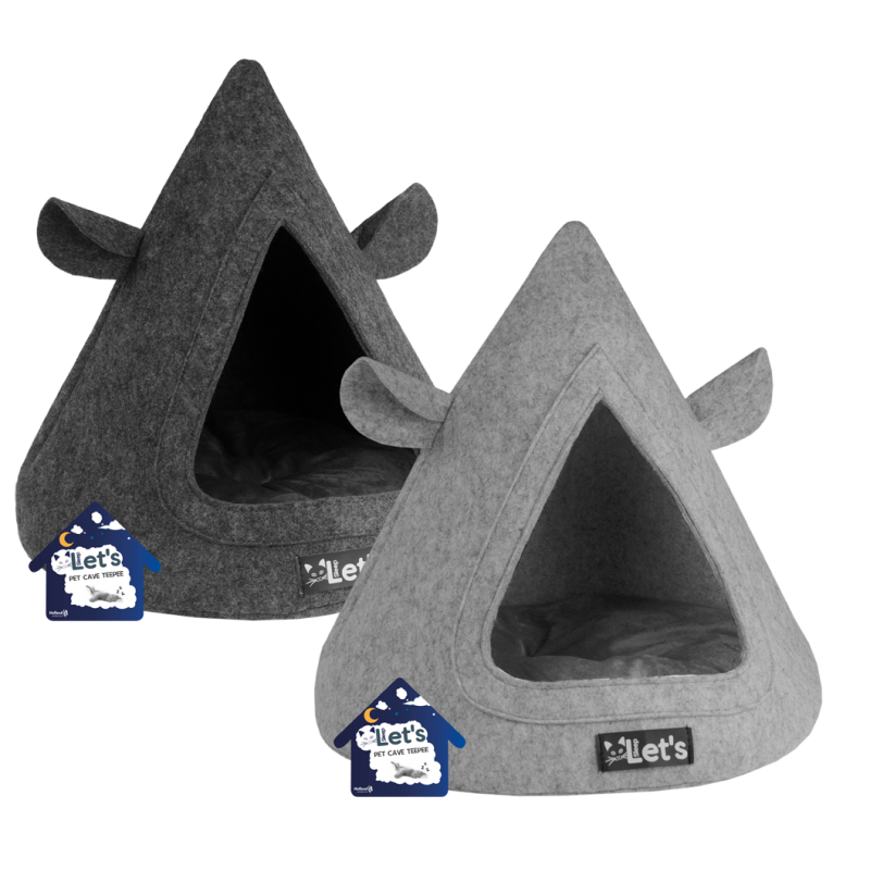 Let's SleepLad os sove Pet Cave TeePee Grå Let's SleepLad os sove Pet Cave TeePee Grå