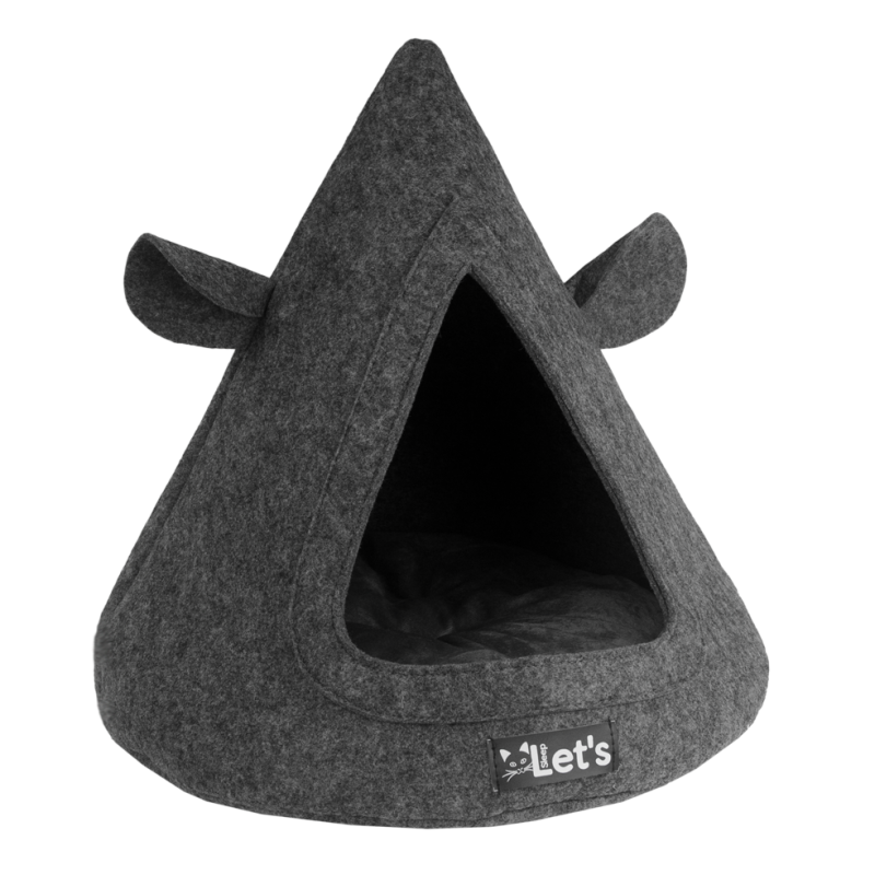 Let's SleepLad os sove Pet Cave TeePee Antracit Let's SleepLad os sove Pet Cave TeePee Antracit