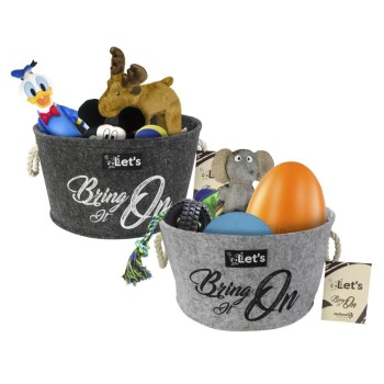 Kurv til legetøj grå Kurv til legetøj grå