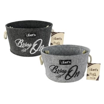 Kurv til legetøj antracit Kurv til legetøj antracit