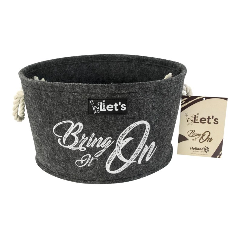 Kurv til legetøj antracit Kurv til legetøj antracit