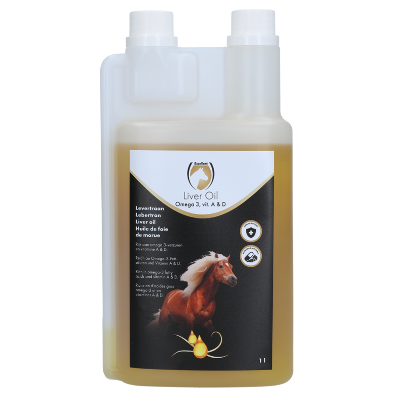 Excellent Horse Leverolie 1 liter Excellent Horse Leverolie 1 liter