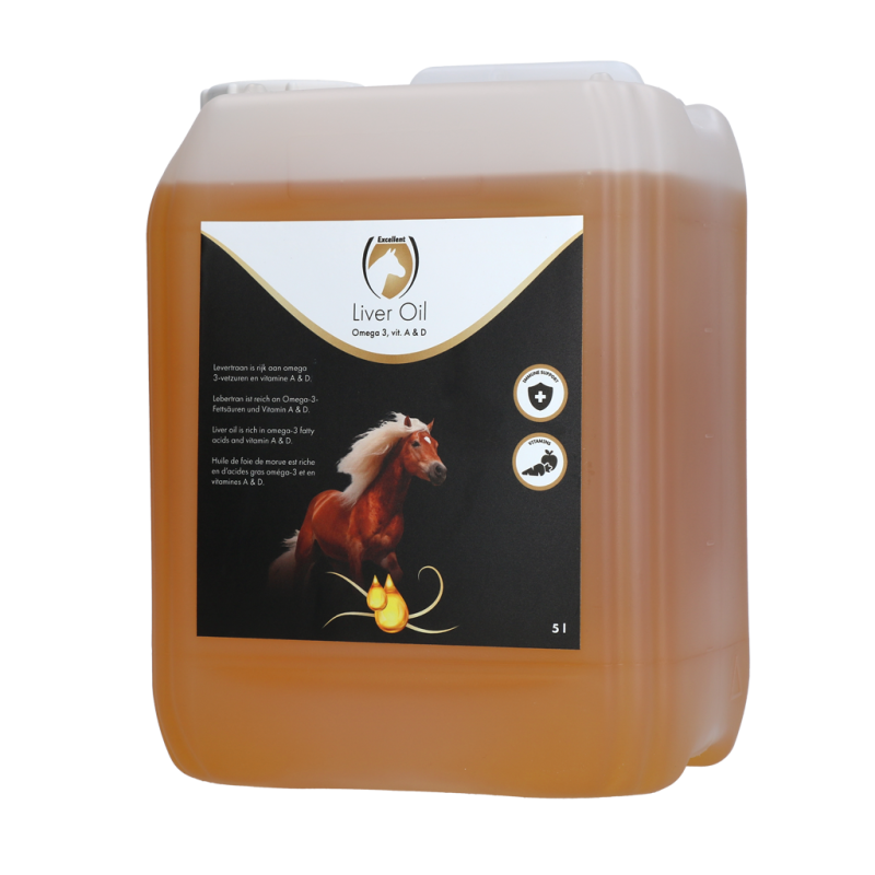 Excellent Horse Leverolie 5 liter Excellent Horse Leverolie 5 liter