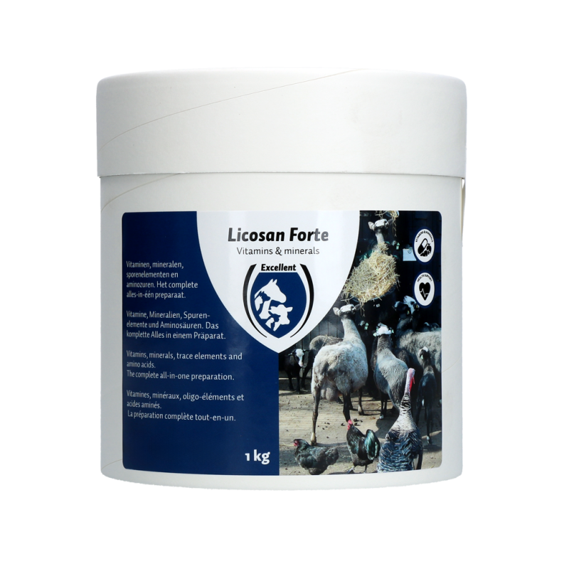 Excellent Licosan Forte (alle dyr) 1 kg sund tarmflora Excellent Licosan Forte (alle dyr) 1 kg sund tarmflora