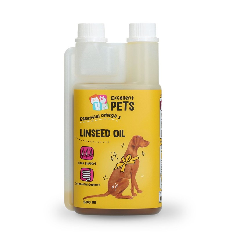 Hørfrøolie 500 ml Excellent Pets