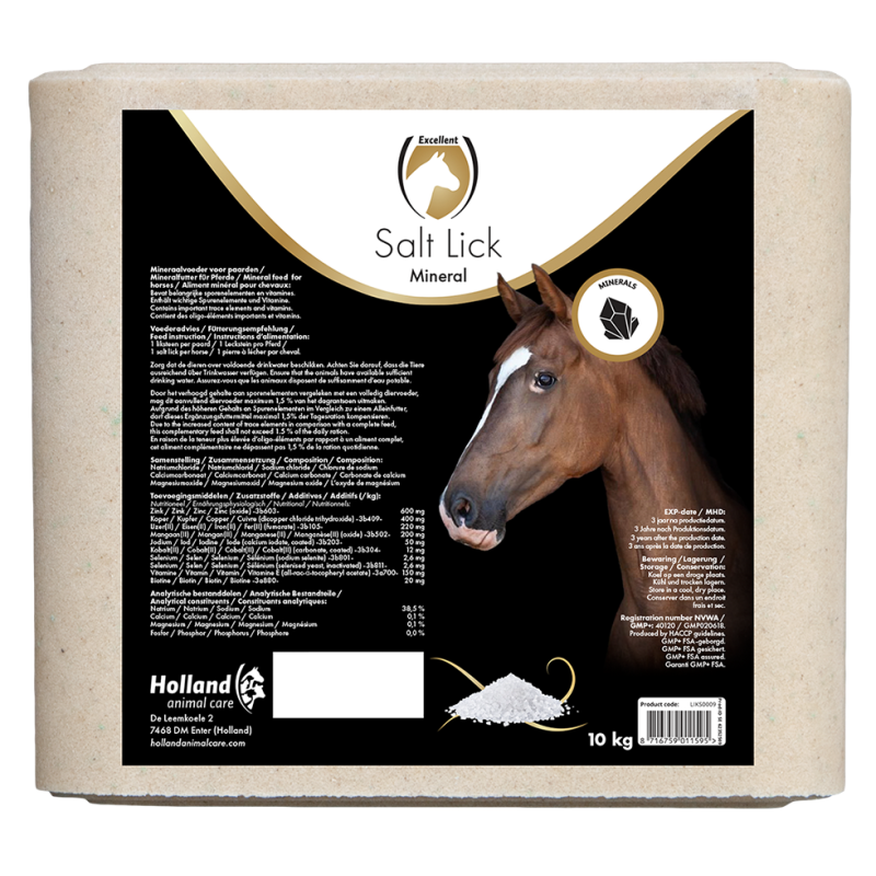 Excellent Horse Salt slikkesten mineral 10 kg Excellent Horse Salt slikkesten mineral 10 kg