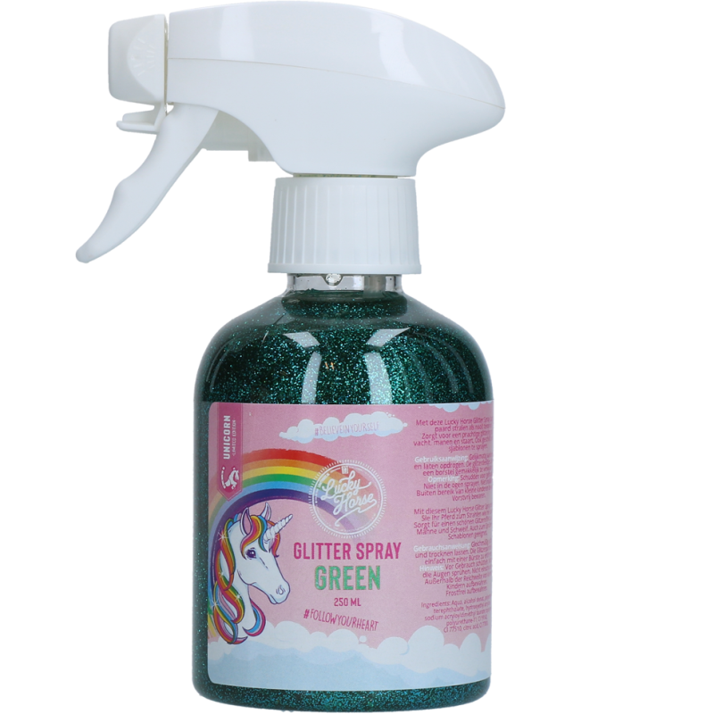 Lucky Horse Enhjørning Glitter Spray Grøn Lucky Horse Enhjørning Glitter Spray Grøn