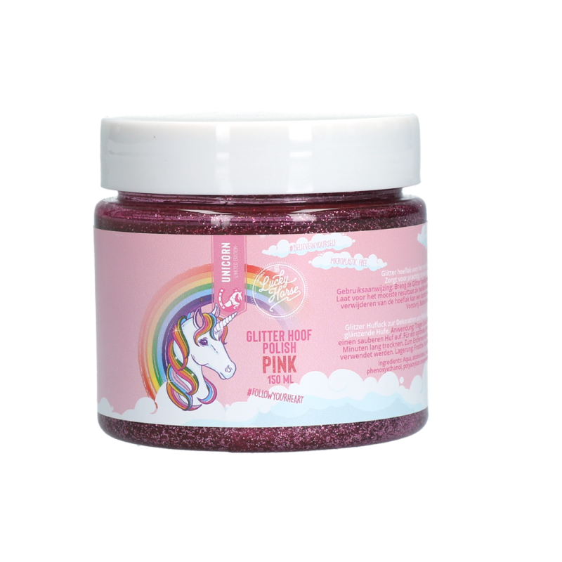 Lucky Horse Glitter Hovpolering Pink Lucky Horse Glitter Hovpolering Pink