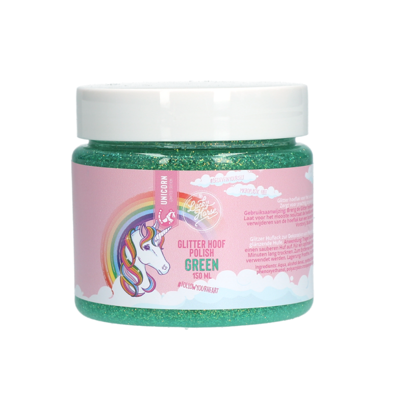 Lucky Horse Glitter Hovpolering Grøn Lucky Horse Glitter Hovpolering Grøn