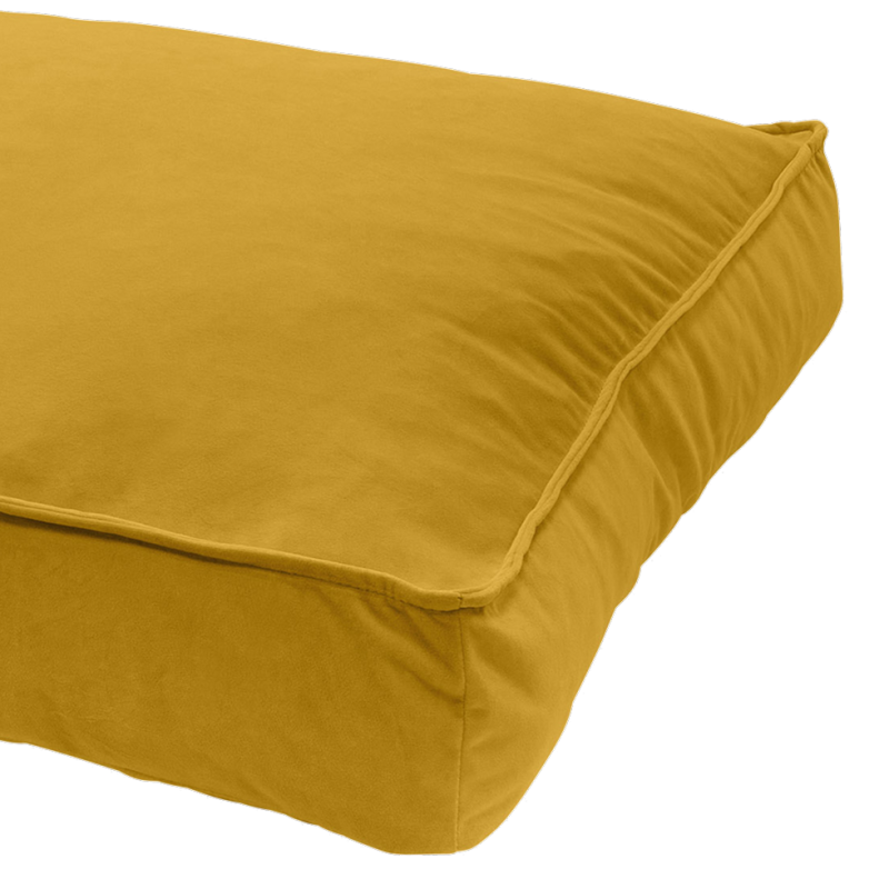 Madison Velours Lounge Pude Gul S Madison Velours Lounge Pude Gul S